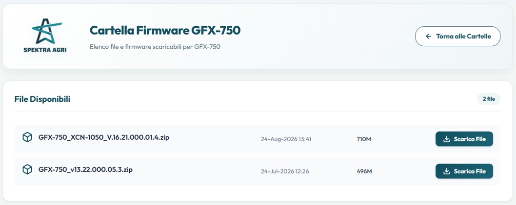 Download Step 2 - Versioni firmware 13.22 e 16.21
